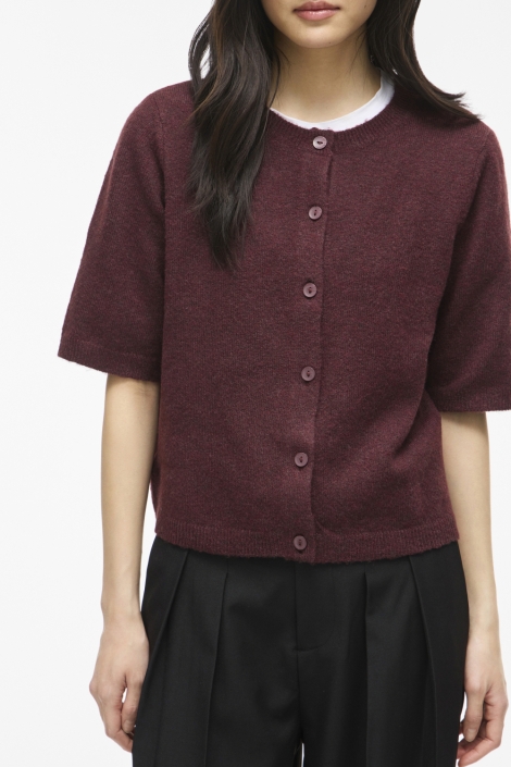 Vila bordeaux dames vest | Model