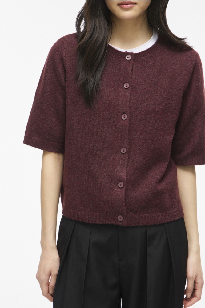 Vila bordeaux dames vest | Model