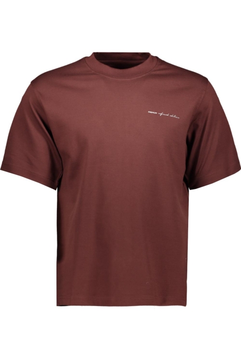 Jack & Jones bordeaux heren t-shirt | Vooraanzicht