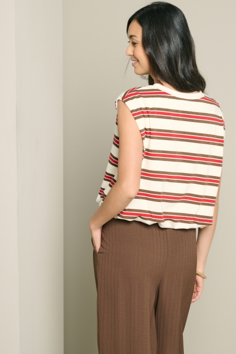 LolaLiza witte dames top | Model achteraanzicht