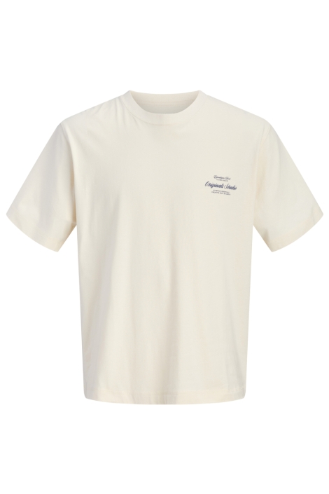 Jack & Jones beige heren t-shirt | Vooraanzicht