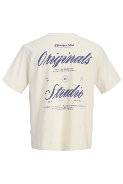Jack & Jones beige heren t-shirt | Achteraanzicht