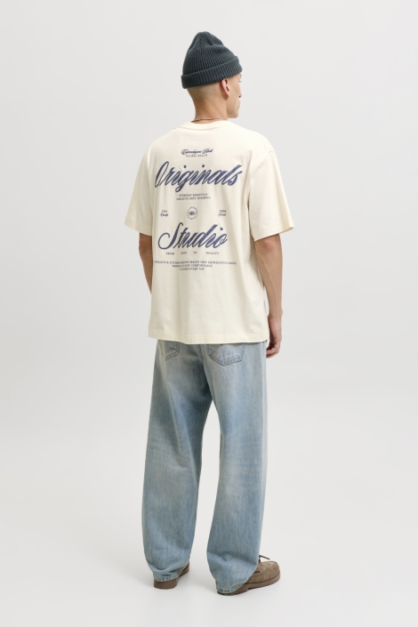 Jack & Jones beige heren t-shirt | Model