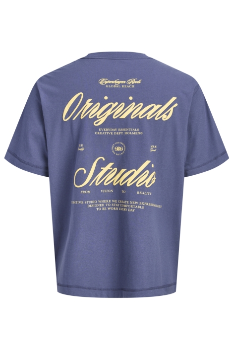 Jack & Jones blauwe heren t-shirt | Achteraanzicht