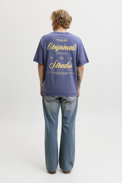 Jack & Jones blauwe heren t-shirt | Model
