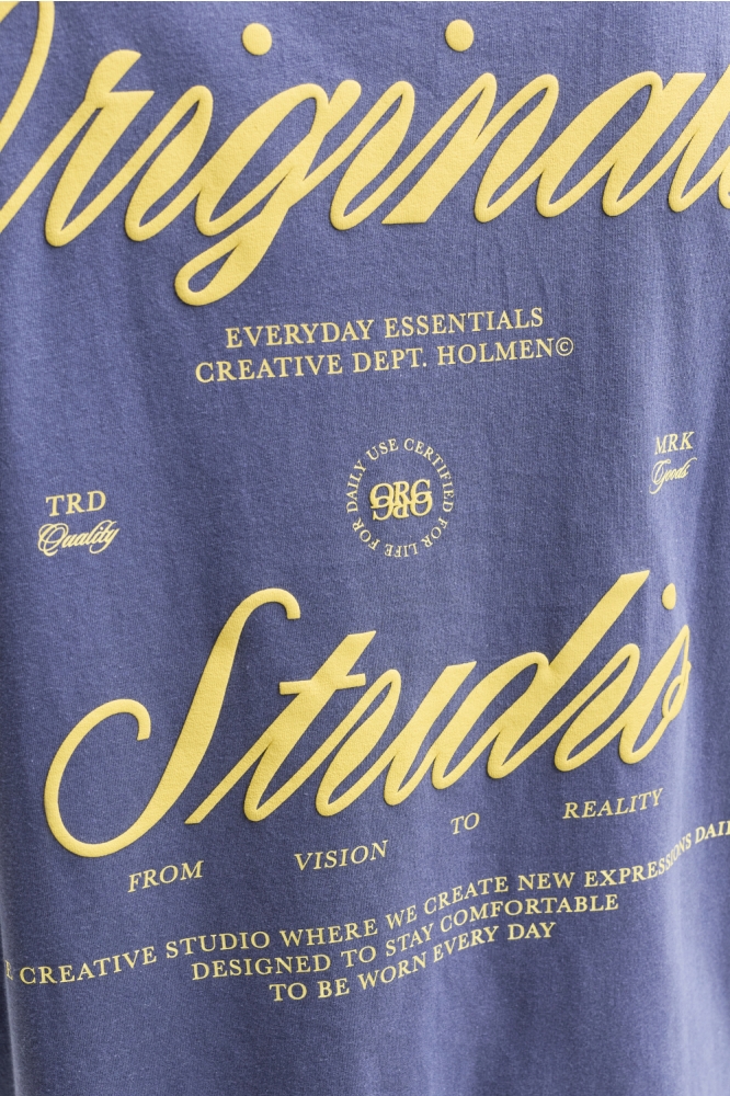 Jack & Jones blauwe heren t-shirt | Kleurstaal