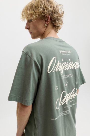Jack & Jones T-shirt JORNORREBRO TYPO TEE SS CREW NECK N 12282898 Laurel Wreath/AW 26