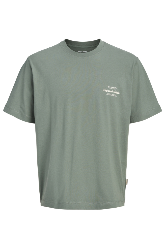 Jack & Jones groene heren t-shirt | Vooraanzicht