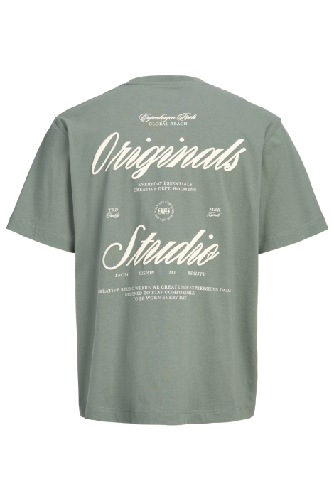 Jack & Jones groene heren t-shirt | Achteraanzicht