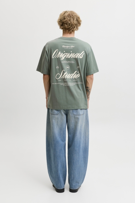 Jack & Jones groene heren t-shirt | Model