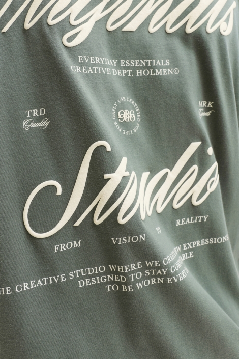 Jack & Jones groene heren t-shirt | Kleurstaal
