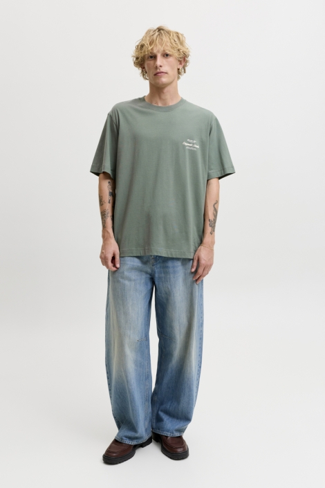 Jack & Jones groene heren t-shirt | Model