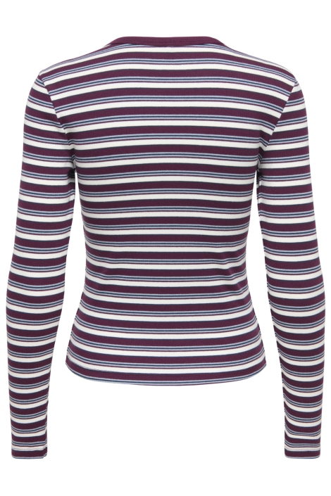 Only bordeaux dames t-shirt | Achteraanzicht