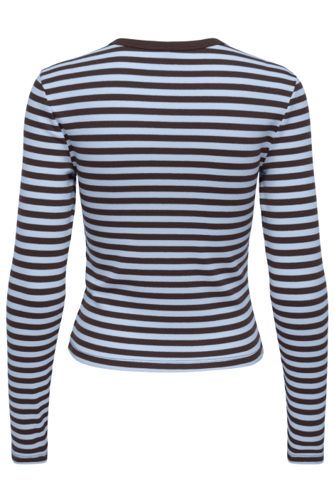 Only bruine dames t-shirt | Achteraanzicht