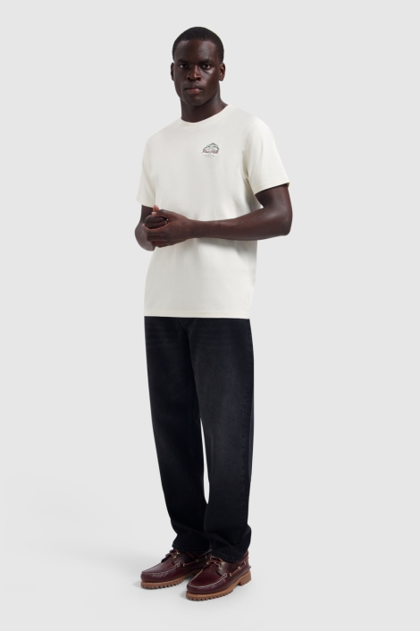 Pure Path ecru heren t-shirt | Model