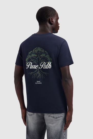 Pure Path T-shirt ROOTED TREE T SHIRT 26030102 57 DARK NAVY