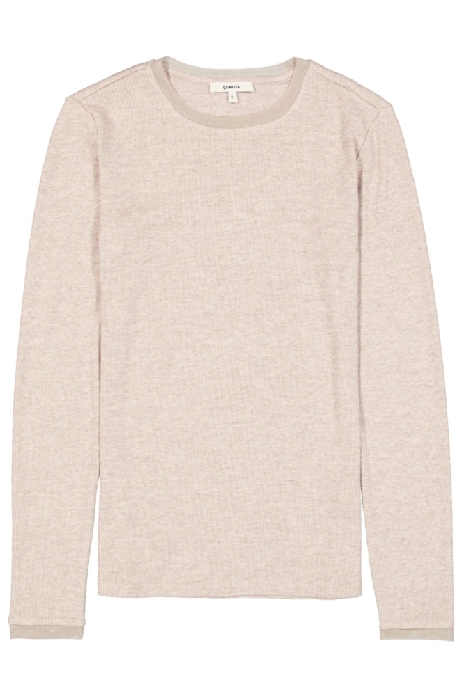 Garcia zand dames t-shirt | Vooraanzicht