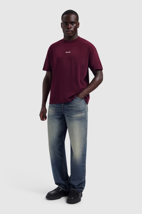 Pure Path bordeaux heren t-shirt | Model