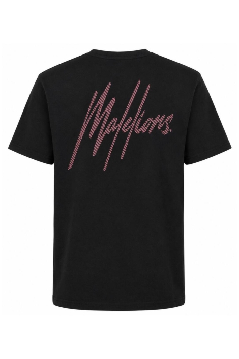 Malelions zwarte heren t-shirt | Achteraanzicht
