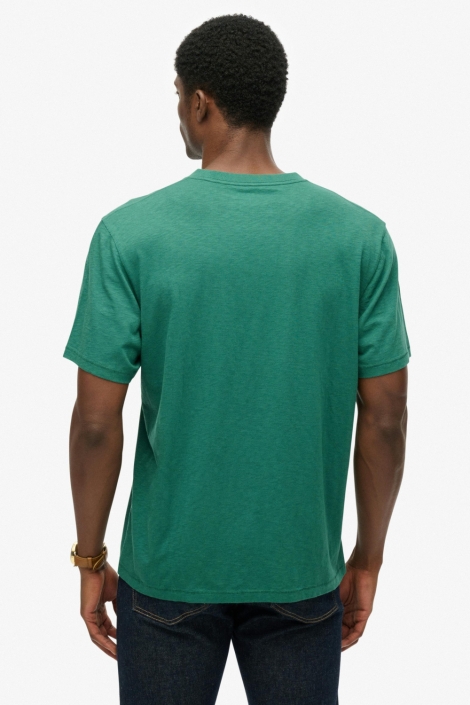 Superdry groene heren t-shirt | Model achteraanzicht