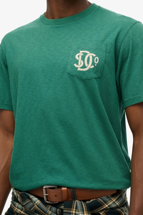 Superdry groene heren t-shirt | Kleurstaal