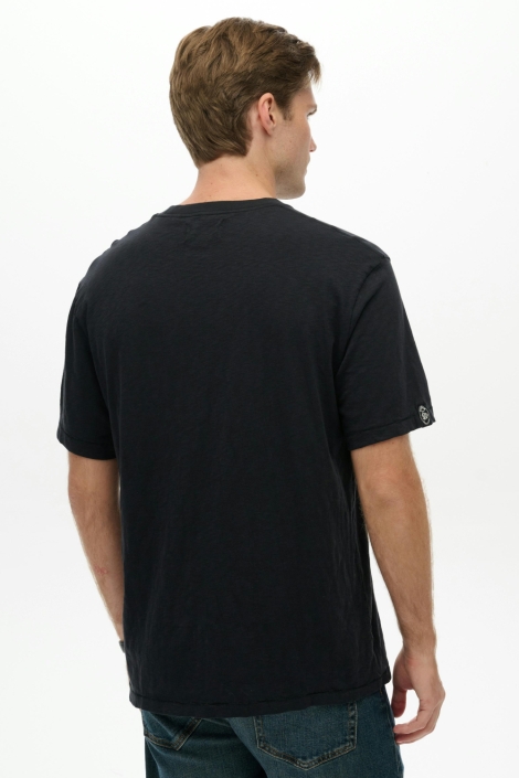 Superdry zwarte heren t-shirt | Model achteraanzicht