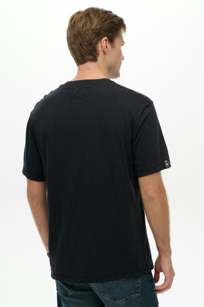 Superdry zwarte heren t-shirt | Model achteraanzicht