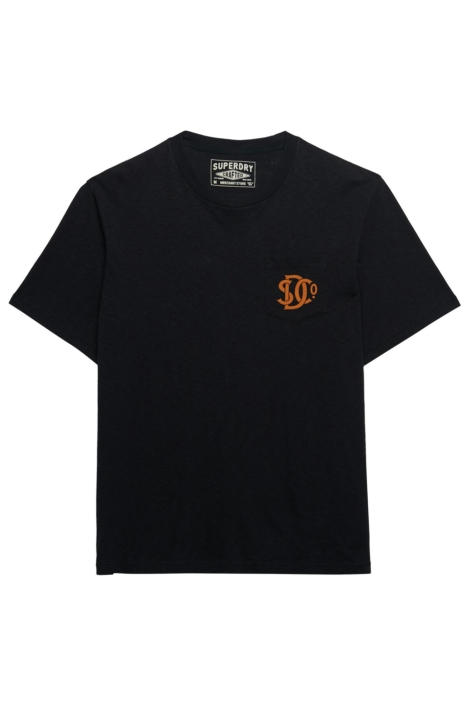 Superdry zwarte heren t-shirt | Vooraanzicht