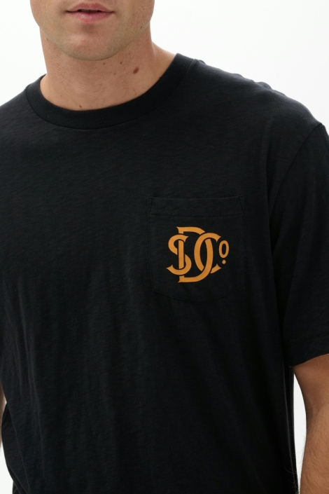 Superdry zwarte heren t-shirt | Close up