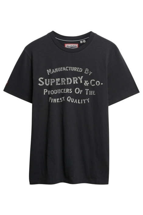 Superdry zwarte heren t-shirt | Vooraanzicht
