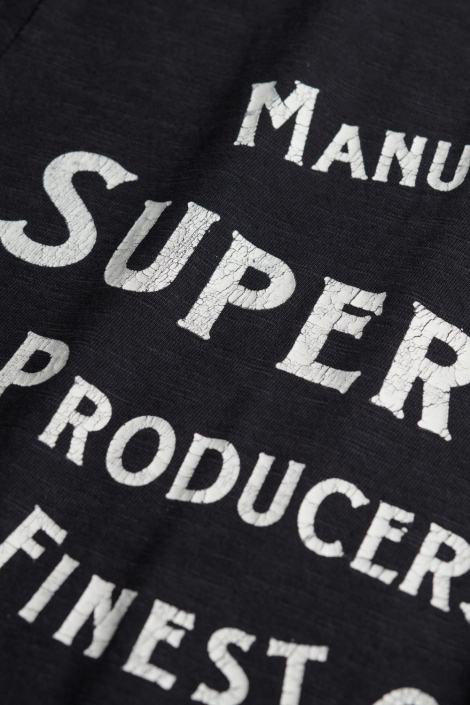 Superdry zwarte heren t-shirt | Kleurstaal