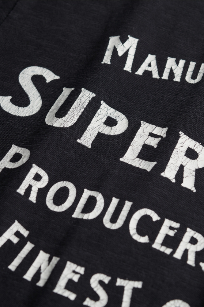 Superdry zwarte heren t-shirt | Kleurstaal