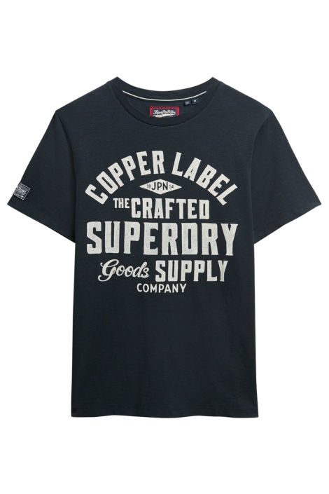 Superdry blauwe heren t-shirt | Vooraanzicht