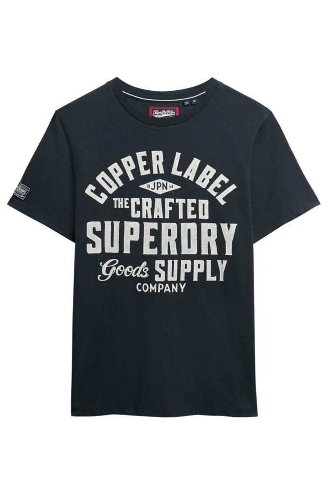 Superdry blauwe heren t-shirt | Vooraanzicht