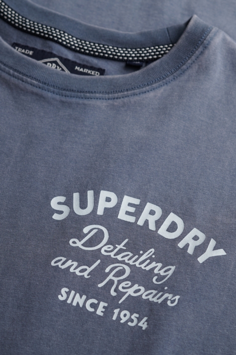 Superdry blauwe heren t-shirt | Kleurstaal
