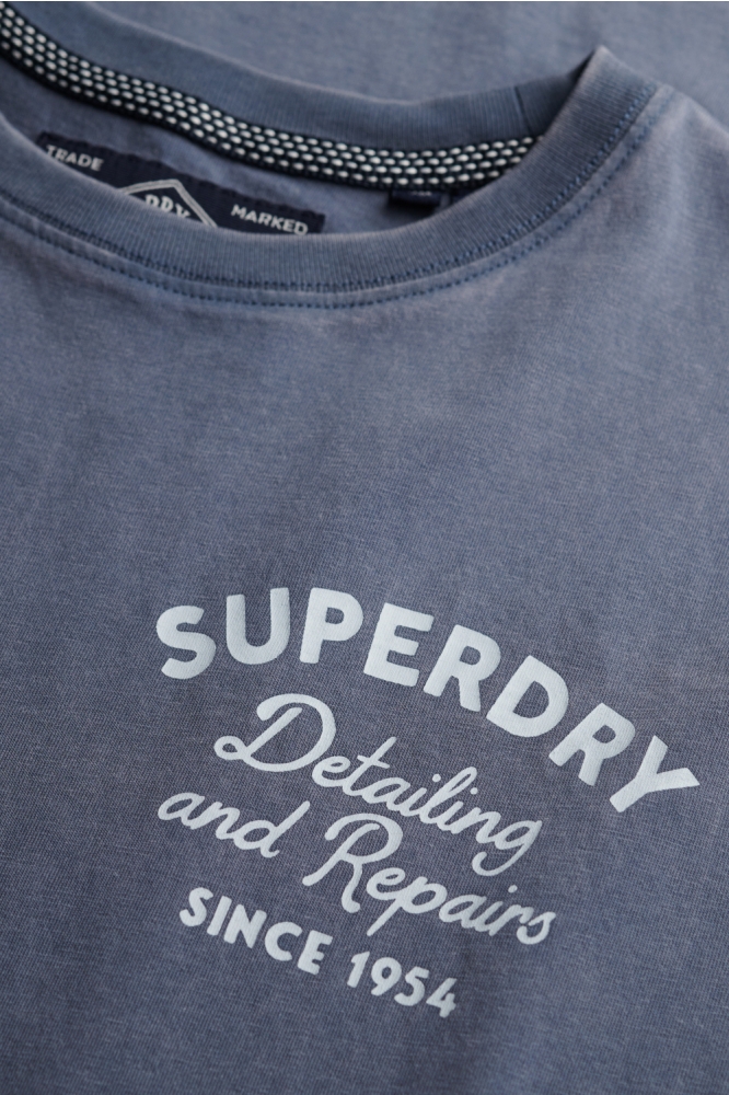 Superdry blauwe heren t-shirt | Kleurstaal
