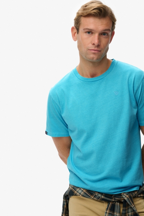 Superdry blauwe heren t-shirt | Model