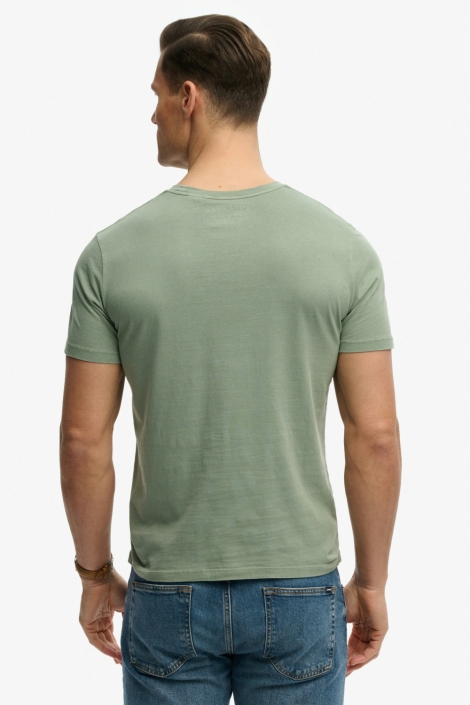 Superdry groene heren t-shirt | Model vooraanzicht