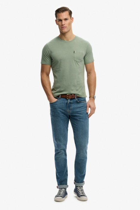 Superdry groene heren t-shirt | Model