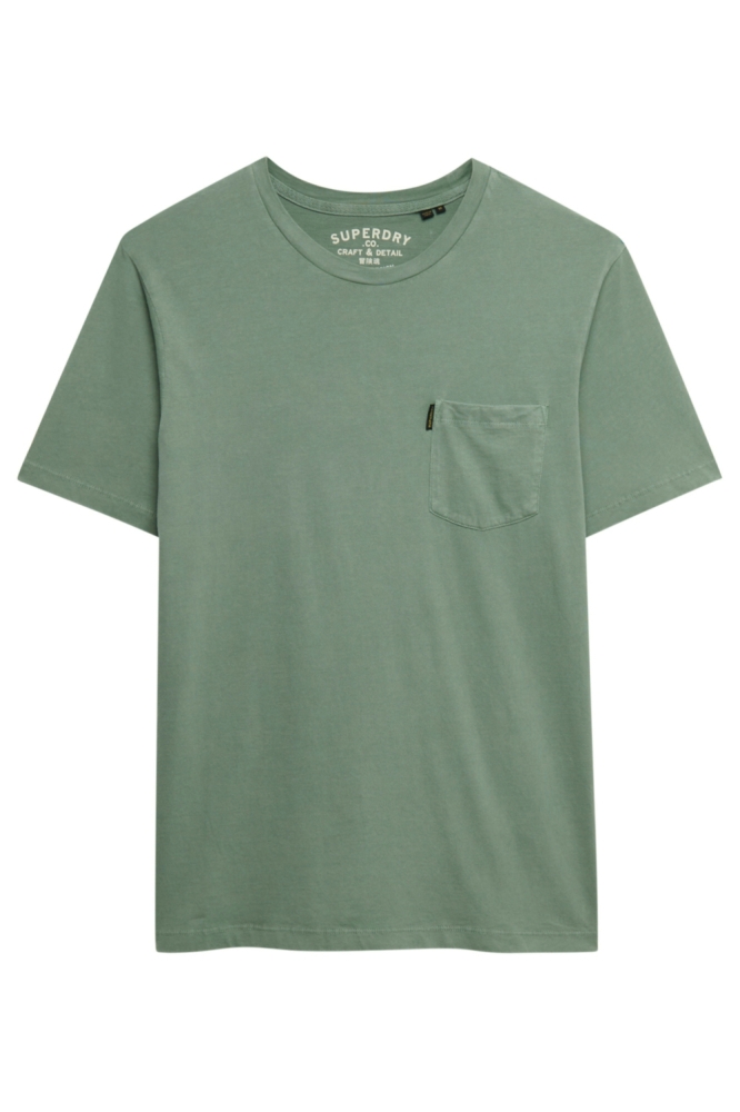 Superdry groene heren t-shirt | Vooraanzicht