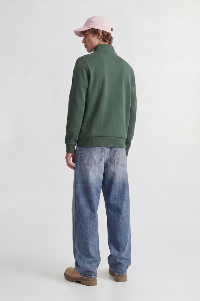 Jack & Jones groene heren vest | Model achteraanzicht