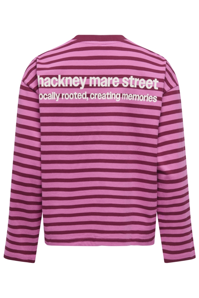 Only roze dames t-shirt | Achteraanzicht