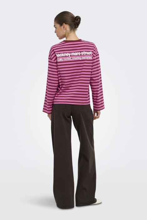 Only roze dames t-shirt | Model