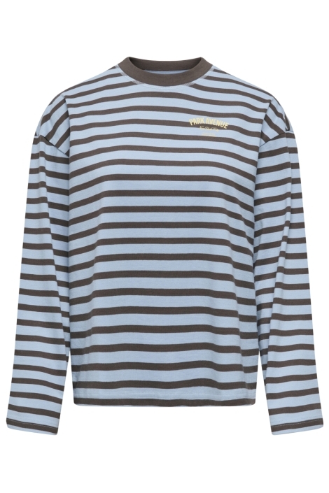 Only blauwe dames t-shirt | Vooraanzicht