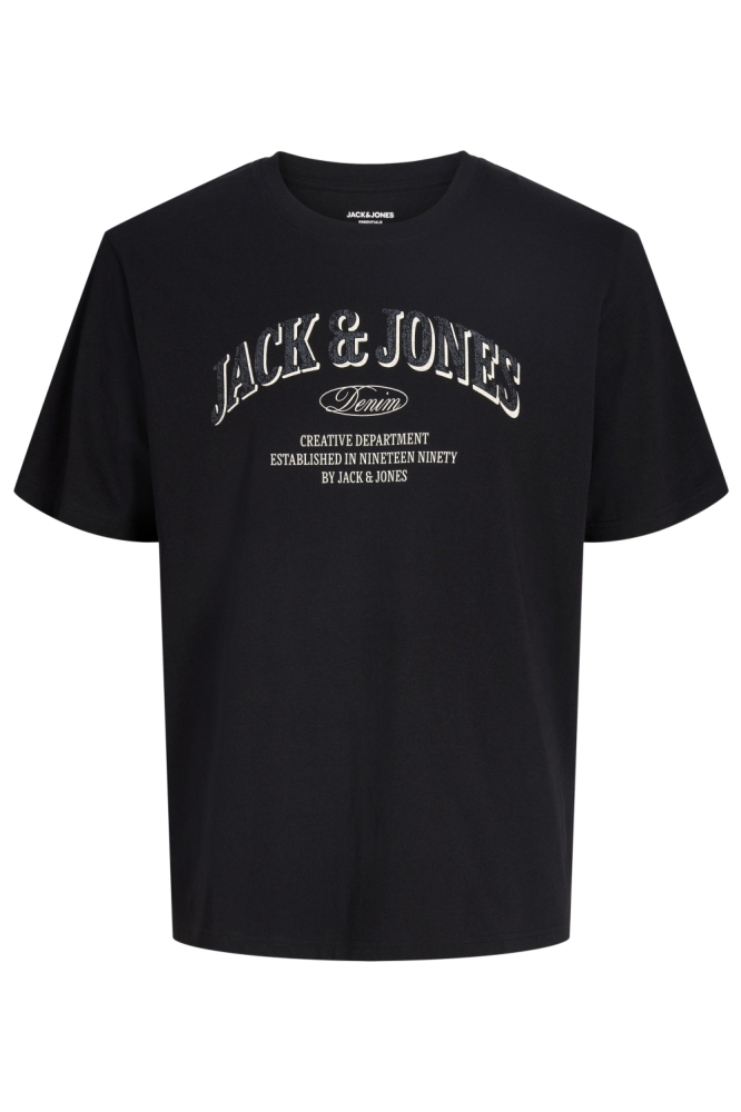 Jack & Jones zwarte heren t-shirt | Vooraanzicht