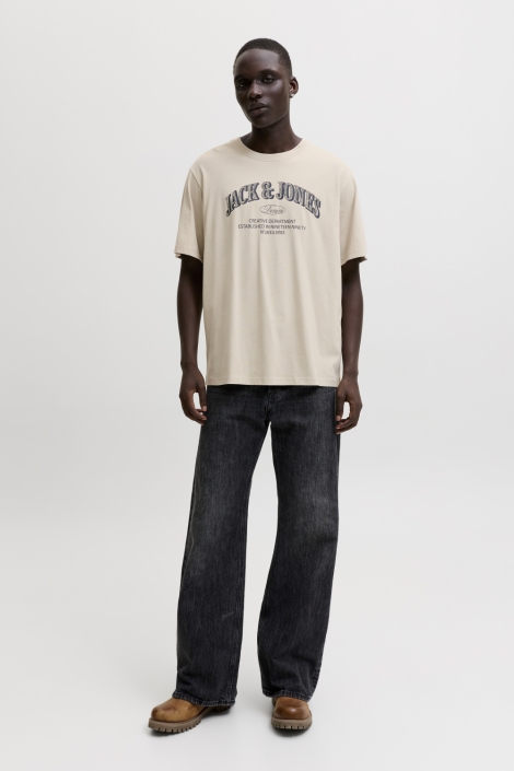 Jack & Jones beige heren t-shirt | Model