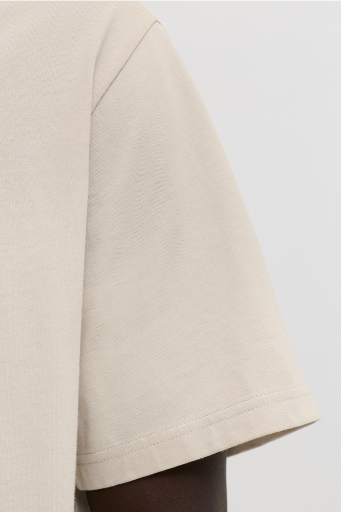Jack & Jones beige heren t-shirt | Kleurstaal