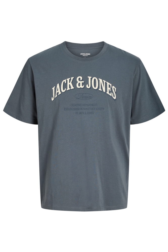 Jack & Jones blauwe heren t-shirt | Vooraanzicht