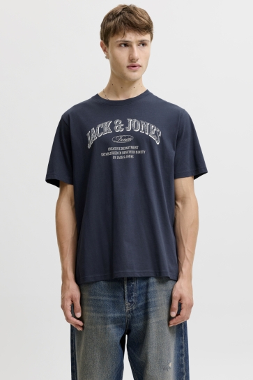 Jack & Jones jjedenver logo tee ss o-neck sn Blauw