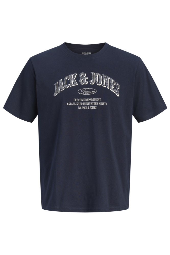 Jack & Jones blauwe heren t-shirt | Vooraanzicht